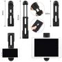 Tablet Tripod 53 inch iPad Tripod Aluminum Smartphone Tripod for iPhone iPad Pro Camera Mobile Phone Lightweight Travel Selfie Stand Tripod Black