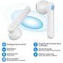 Aufixy Wireless Earbuds, Bluetooth 5.0 Headphones Sweatproof Touch Control in-Ear Earphones with Charging Case, Built-in Mic Headset Premium Sound with Deep Bass for Android and iPhone Fit for Sports
