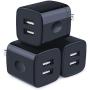 Wall Charger, Charger Cube, Charging Block Fast Charge Dual Port 2.1A USB Power Brick Phone Charger Plug Box Heads Compatible iPhone Xs Max/Xs/XR/X/8/7/6S/6 Plus, Samsung Galaxy S10/S10e S9/S8/Plus S7