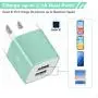 Power-7 USB Wall Charger, 2-Pack 2.1A Dual Port USB Plug Power Adapter Charging Block Charger Cube Compatible with iPhone 11/Xs/XR/X/8/7/6/Plus/5S, Samsung, LG, Moto, Android Phone (Green) Power-7 USB Wall Charger, 2-Pack 2.1A Dual Port USB Plug Power Adapter Charging Block Charger Cube Compatible with iPhone 11/Xs/XR/X/8/7/6/Plus/5S, Samsung, LG, Moto, Android Phone (Green)