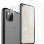 [4-Pack] FilmHoo 2 Pack Tempered Glass Screen Protector+2 Pack Camera Lens Protector for Google Pixel 4A,9H Hardness [Anti-Scratch][Bubble Free]