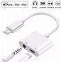 Nicexx Headphone Adapter 3.5mm Jack Charger Dongle Converter Splitter Charge & Audio Cables 2 in 1 for iPhone 11 pro/7/7 Plus/8/X/10/11/XR/XS/XS Max Earphone Adaptor