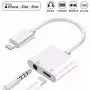Nicexx Headphone Adapter 3.5mm Jack Charger Dongle Converter Splitter Charge & Audio Cables 2 in 1 for iPhone 11 pro/7/7 Plus/8/X/10/11/XR/XS/XS Max Earphone Adaptor