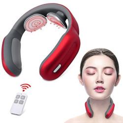 Neck Massager, Intelligent Neck Massage with Heat, Smart Cordless Deep Tissue Trigger Point with 3 Modes 15 Intensities, Ideal Gift for Friends and Family Used at Office, Home, Sport, Travel