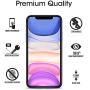 amFilm Glass Screen Protector for iPhone 11 / iPhone XR (6.1" Display) (3 Pack) with Easy Installation Tray
