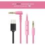 Riwbox Bluetooth Headphones, Riwbox CT-7 Cat Ear LED Light Up Wireless Foldable Headphones Over Ear with Microphone and Volume Control for iPhone/iPad/Smartphones/Laptop/PC/TV (Pink&Green)