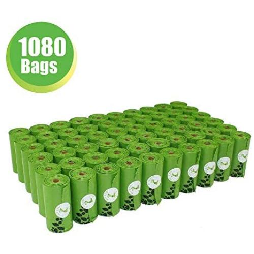 PET N PET Poop Bags Earth-Friendly 1080 Counts 60 Rolls Large Unscented Dog Waste Bags Doggie Bags
