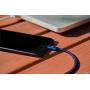 vCharged Blue 12 FT Longest Lightning Cable | MFi Certified | Nylon Braided Compatible with Latest iPhone, iPad & AirPods