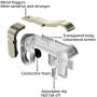 Gopinath Imperia PUBG Mobile Trigger || Transparent || 1 Pair of Sensitive Game Triggers for PUBG/Knives Out/Rules of Survival for All Android and iOS Phones (Pack of 1) (White)