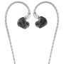JadeAudio(FiiO) EA1 Earbuds Hi-Res HiFi Earphone with Beryllium-Plated Dynamic Driver,Powerful Bass Sound Compatible with iPhone, Android Phone and More (Without Mic) (Black)