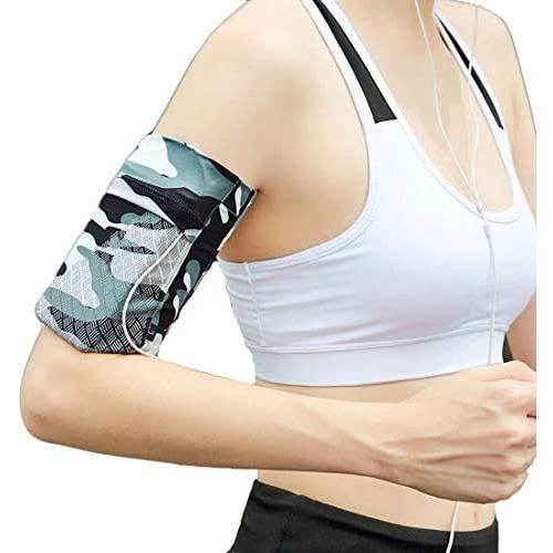 Universal Sports Armband for All Phones. Cell Phone Armband for Running, Fitness and Gym Workouts (iPhone X/8/7/6/Plus,Samsung Galaxy S9/S8/S7/S6/Edge/Plus & LG, Google & More) Camouflage Medium