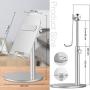 Swhatty Cell Phone Stand Universal Tablet Dock, Angle Height Adjustable Sturdy All Aluminum Alloy Stable Phone Holder for Desk, Compatible with Mobile Phone/iPad 4.7"-12.9" Screen (Sliver)