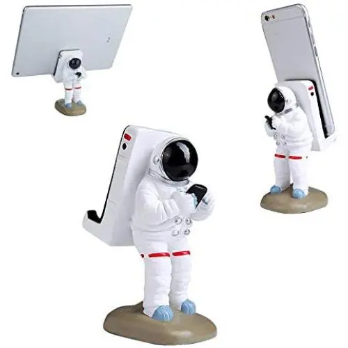 GOODKSSOP Funny Unique Astronaut Style Resin Cute Desktop Stand Holder Desk Mount Universal for iPhone 11 Pro Max/11/11Pro/Xs/XR/7/8Samsung S9/S10 Cell Mobile Phone for iPad Air Pro Mini Tablet PC GOODKSSOP Funny Unique Astronaut Style Resin Cute Desktop Stand Holder Desk Mount Universal for iPhone 11 Pro Max/11/11Pro/Xs/XR/7/8Samsung S9/S10 Cell Mobile Phone for iPad Air Pro Mini Tablet PC