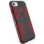 Speck Products CandyShell Grip iPhone SE 2020 Case/iPhone 8/7/6S/6 - Charcoal Grey/Dark Poppy Red