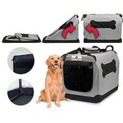 Zampa Pet Portable Crate – Great for Travel, Home and Outdoor – for Dog’s, Cat’s and Puppies – Comes with A Carrying Case