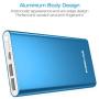 POWERADD Pilot 4GS 12000mAh Portable Charger with 8-Pin Input, Power Bank Compatible with iPhone Xs/XR/X/8/8P/7/6S/6/SE/5/4S Samsung S9/S8/S7 and More, Blue (8 Pin Cable Included)