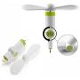Wuedozue Mini Air Phone Fan Portable Dock Cool Cooler Cell Phone Fan [180 Rotating] Compatible with iPhone 11/11 Pro/11 Pro Max/Xs/Xr/X / 8/8 Plus / 7/7 Plus / 6 / 6s / iPad and More (white)