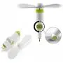 Wuedozue Mini Air Phone Fan Portable Dock Cool Cooler Cell Phone Fan [180 Rotating] Compatible with iPhone 11/11 Pro/11 Pro Max/Xs/Xr/X / 8/8 Plus / 7/7 Plus / 6 / 6s / iPad and More (white)