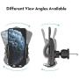Gobeigo Air Vent Phone Holder for Car, Universal Vehicle Cell Phone Mount Cradle with Adjustable Clip Compatible with iPhone 11 Pro Max/XR/XS Max/XS/X/8/8 Plus/7/7P,Galaxy S10/S10+/S9/Note 9 and More