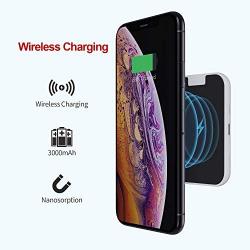 iWALK Qi Wireless Portable Charger Power Bank 3000mah by Sticking to iPhone,Compatible with iPhone Xs, XR, X,11, 8,Plus,Samsung Galaxy S10, S10+, S9, S9+, S8, S8+, Note 9, Nexus, HTC and More, White