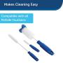 PetSafe Drinkwell Dog and Cat Water Fountain Cleaning Kit, 3 Brushes,blue,1 3/8, 1 5/8, 2 brushes PetSafe Drinkwell Dog and Cat Water Fountain Cleaning Kit, 3 Brushes,blue,1 3/8, 1 5/8, 2 brushes