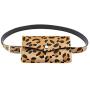RINKOUa Waist Pack for Running, Women Leopard Horse Hair Decorative Pockets Dual-use Mobile Phone Bag Purse ?? Waist Pack