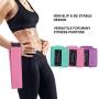 iykenmail Resistance Bands for Legs and Hips, Antiskid Hip Exercise Bands, Sports Fitness Bands, Effective Body Shaping Bands (Green, Pink, Purple)