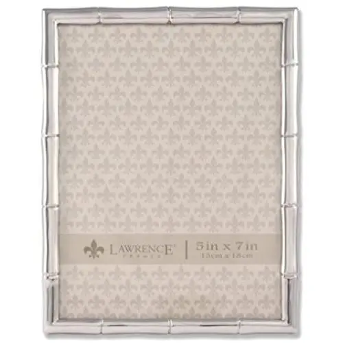 Lawrence Frames 710157 Silver Metal Bamboo Picture Frame, 5 by 7-Inch Lawrence Frames 710157 Silver Metal Bamboo Picture Frame, 5 by 7-Inch