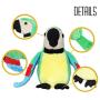 CREATIVE BONNIE Talking Parrot Plush Toy Repeats What You Say, Slap Bracelet Stuffed Animals for Kids, Interactive Mimicry Electronic Pet (Green)