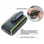 Solar Charger Hand-Crank Portable, 10000 mAh Solar Power Charger, 2020 Edition, Dual USB Output & LED Flashlight, 3 Power Modes, Mobile Phone Charger Waterproof Indoor & Outdoor (2-Pack Black/Green)