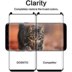 Galaxy S9 Screen Protector, [2 Pack] Case Friendly,Bubble-Free,9H Hardness 3D Curved, Scratch-Resistant for Samsung S9 Tempered Glass Screen Protector