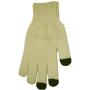 Boss Tech Products Knit Touchscreen Gloves with Conductive Fingertips for Use with All Touchscreen Electronic Devices- Beige