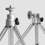 Mini Tripod, Aureday Portable Desktop Cell Phone Tripod Stand with Phone Holder Mount, 5.12-inch Extendable Handheld Tabletop Lightweight Tripod, Compatible with Cellphone/Webcam/Small Camera