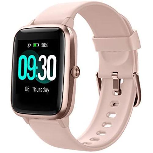 Willful Smart Watch for Android Phones and iOS Phones Compatible iPhone Samsung, IP68 Swimming Waterproof Smartwatch Fitness Tracker Fitness Watch Heart Rate Monitor Smart Watches for Men Women Pink