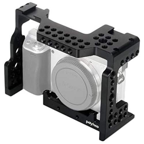 Poyinco Camera Cage for Sony A7II/A7III/A7SII/A7M3/A7RII/A7RIII with Cold Shoe Mount Camera Kit Rig A7iii Accessories