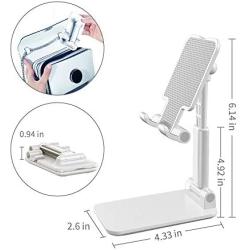 Mini Folding Desktop Phone Stand, Adjustable Stable Portable Holder Compatible with Mobile Phone, ipad, Tablet, Kindle