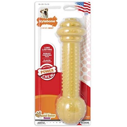 Nylabone Barbell Power Chew Durable Dog Toy