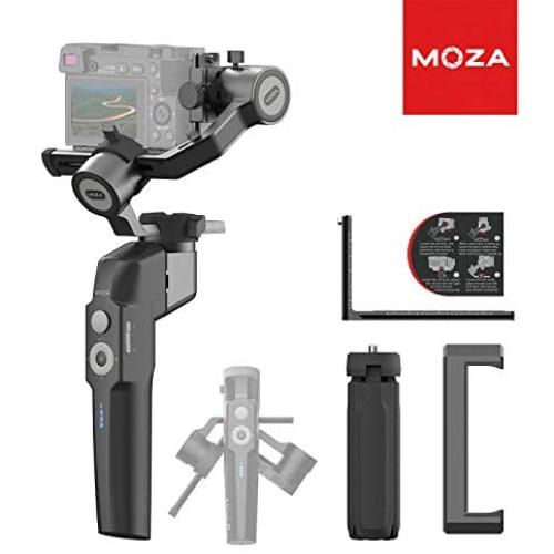 MOZA Mini P Stabilizer 3 Axis Gimbal Compatible with Smartphone Action Camera Compact Cameras Light Mirrorless Cameras Up to 1.98lbs for Traveling Adventuring Filmmaking capturing 20h Running Time