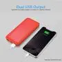 3-Pack Miady 10000mAh Dual USB Portable Charger, Fast Charging Power Bank with USB C Input, Backup Charger for iPhone X, Galaxy S9, Pixel 3 and etc (Red, Blue & Black)