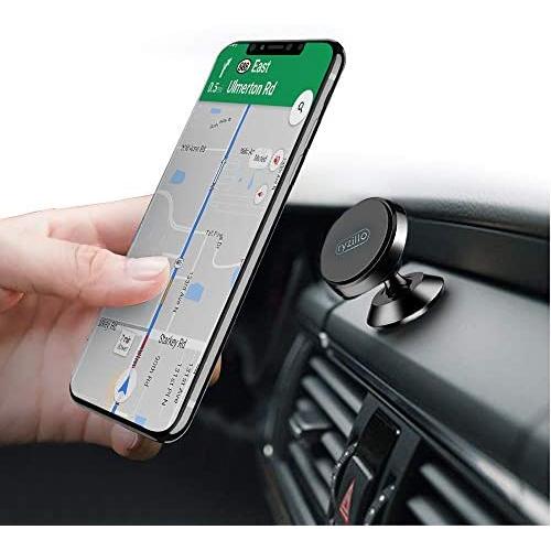 Ryzillo Magnetic Car Phone Holder: Swivel Grip 360 Degree Rotation Magnetic Dashboard Cell Phone Holder for Cars| Universal Phone Car Mount Compatible for iPhone 7, 8, 8 Plus, HTC, Samsung, LG, ZTE.