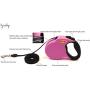 Retractable Dog Leash 16ft, Strong Durable Walking Leash Large Medium Small Dogs 110lbs, Comfortable Anti-Slip Handle Reflective Ribbon Cord One Hand Operation YujueShop