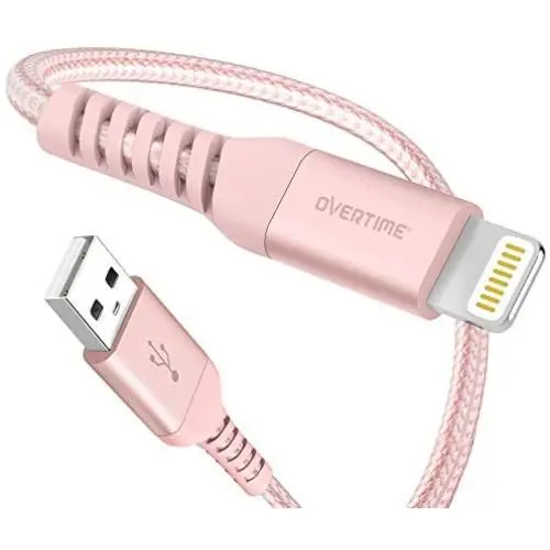 iPhone Charger 10ft, Apple MFi Certified Lightning Cable, Braided Nylon High-Speed Cable for iPhone 11/11 Pro/11 Pro Max/X/XS/XR/XS Max/8/7/6/5S/SE, AirPods/Pro, iPad Mini/Air - Rose Gold iPhone Charger 10ft, Apple MFi Certified Lightning Cable, Braided Nylon High-Speed Cable for iPhone 11/11 Pro/11 Pro Max/X/XS/XR/XS Max/8/7/6/5S/SE, AirPods/Pro, iPad Mini/Air - Rose Gold