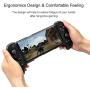 Siomeor Telescopic Wireless Bluetooth Controller Gamepad Mobile Game Controller Android IOS Phone Flexible Joystick Blue and Red