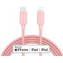 Apple MFi Certified USB C to Lightning Cable Made for iPhone X/XS/XR/XS Max / 8/8 Plus, Supports Power Delivery (for Use with Type C Chargers) 4FT (Rose)