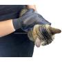 Ravazzi Pet Grooming Glove - Gentle Deshedding Brush Glove - Best Pet Hair Remover Mitt - Perfect for Dog or Cat with Long or Short Fur - 1 Pair Blue