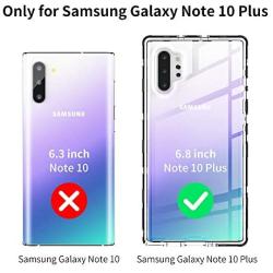 FLOVEME Samsung Galaxy Note 10 Plus Case 6.8 inch 2019 3 in 1 Hybrid Shockproof Protection Clear Cell Phone Cases Compatible for Samsung Note 10+ Galaxy Note 10 Pro 5G Armor Tough Basic Bumper Case
