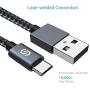 Micro USB Cable Android Charger - Syncwire [2-Pack 3.3 ft] Super-Durable Nylon-Braided Fast Sync & Charging Cord for Samsung, HTC, Nexus, LG, Xbox One, PS4, Smartphones & More - Space Gray
