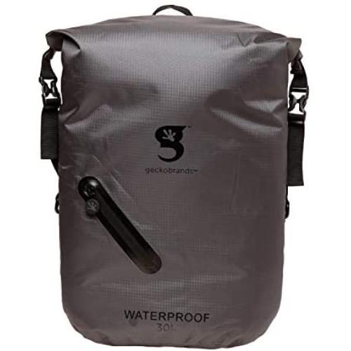 geckobrands Waterproof 30L Backpack – Lightweight Packable Dry Bag