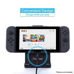 Insten Portable Playstand Compatible with Nintendo Switch / Lite, Compact Design Desktop Play Stand with Multi Viewing Angle, Also Compatible with Cell Phone Tablet iPad iPhone XR XS Max X 8 7 6s Plus