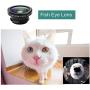 iPhone Lens,by Ailun,3 in 1 Clip On 180 Degree Fish Eye Lens+0.65X Wide Angle+10X Macro Lens,Universal HD Camera Lens Kit for iPhone 7/6s/6s Plus/6/SE/5/5s,Samsung,BlackBerry,Mobile Phone [Black]